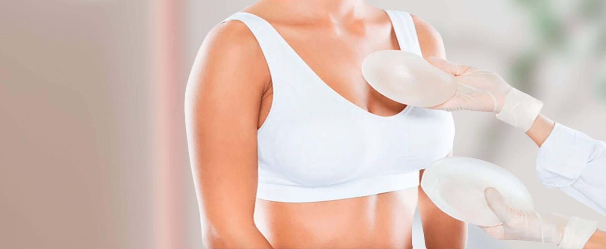 Sexy Chest Woman Mammologist Silicone Implants Stock Photo
