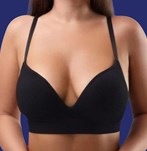 Before and after breast reduction without implants